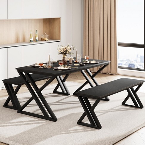 Dinner table bench online set