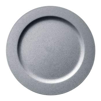 Smarty Had A Party 7.5" Matte Steel Gray Round Disposable Plastic Appetizer/Salad Plates (120 Plates)