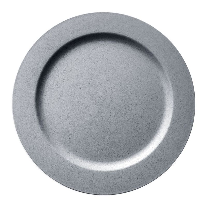 Smarty Had A Party 7.5" Matte Steel Gray Round Disposable Plastic Appetizer/Salad Plates (120 Plates), 1 of 3