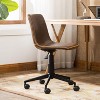 Grungis Faux Leather Swivel Air Lift Office Chair with Wheels,Gaming Chair with Adjustable Height,Computer Chair for Office - 2 of 4