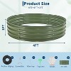 4x4x1ft Galvanized Raised Garden Bed Kit, Round Raised Beds with Open-Ended Base, Metal Planter Box for Vegetables, Flowers, Herbs & Fruits - 3 of 4