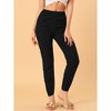 INSPIRE CHIC Women's Casual Elastic Waist Long Cotton Joggers Pants with Pockets - image 4 of 4