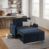 Francis  Upholstered Sleeper Sofa with Mobile Phone Holder and Built-in USB Port | HULALA HOME - 4 of 4