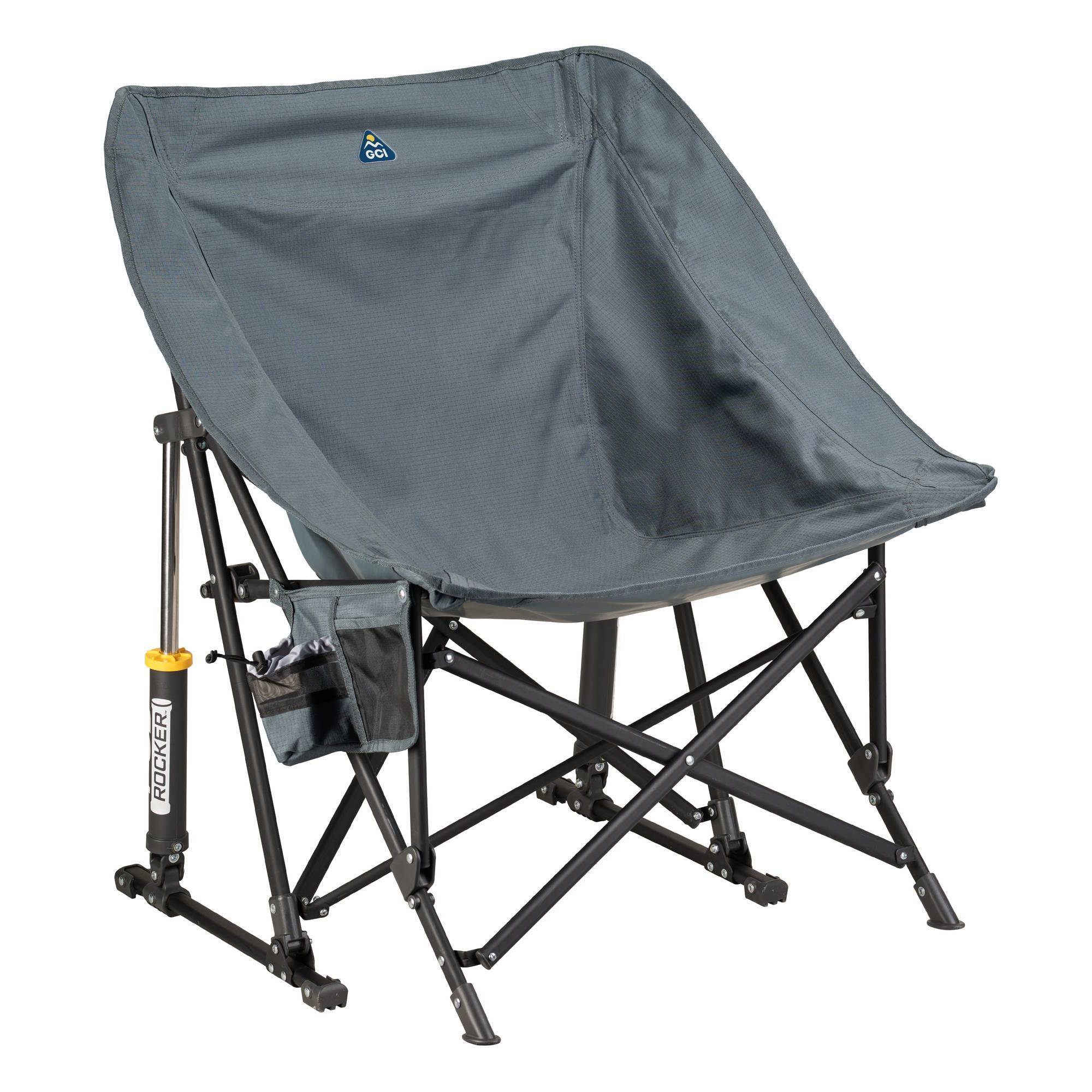 GCI Outdoor Pod Rocker Portable Rocking Camping Chair - Charcoal