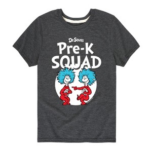 Boys' - Dr. Seuss - Pre-K Squad  Thing 1 and Thing 2 Short Sleeve Graphic T-Shirt - 1 of 4