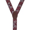 CTM Men's 1.375 Inch Wide Paisley Print Double Clip-End Suspenders - 2 of 4