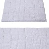 Knightsbridge Stylish And Comfortable All Season Traditional New Tile Design Cotton Bath Rug 24" X 40" White - 4 of 4