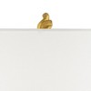Possini Euro Design Hera Modern Vintage Glam Table Lamp 31" Tall Sculptural Rose Gold White Shade Bedroom Living Room Bedside Nightstand Office Kids - 3 of 4