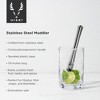 Viski Stainless Steel Muddler, Essential Bar Tools & Accessories, Craft Cocktail Accessories, 7.8 Inches, Silver Finish - 2 of 4