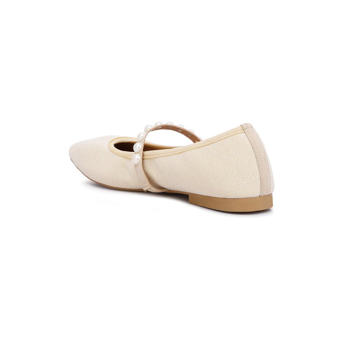 Обувь London Rag Womens Sassie Pearl Embellished Ballerina Flats 8 — фото 4