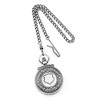 Black Bow Jewelry Charles Hubert Antique Chrome Finish Skeleton Pocket Watch 47mm - 3 of 4