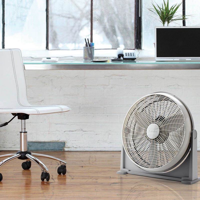 Lasko A20100 20 Inch 3-Speed Portable Pivoting Head Cooling Air Circulator Floor and Wall Mount Fan for Living Rooms, Bedrooms, and Basement, Gray, 2 of 7