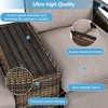 YOOCOZZ Outdoor Recliner Loveseat - Adjustable Wicker Chair with Storage Table - 4 of 4