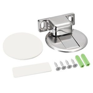 Unique Bargains Zinc Alloy Magnetic Door Stop with Self Adhesive and Screw Mount - 1 of 4