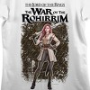 Lord Of The Rings War Of The Rohirrim Woman With Sword Women's White Crew Neck Short Sleeve T-shirt - 2 of 3