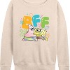 Women's - Spongebob Squarepants - Bff Patrick Lightweight French Terry Wide Neck Long Sleeve Shirt - 2 of 4