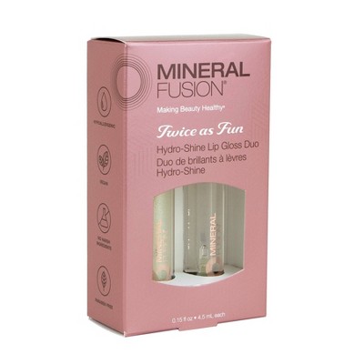 Mineral Fusion Twice As Fun - Hydro-Shine Lip Gloss Duo - 0.3oz
