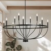 LNC Dockpusarry 12-Light 47.2" Modern  Candle Oversizded Chandelier,Black - 2 of 4
