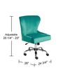 Studio 55D Erin Teal Fabric Adjustable Office Chair - 4 of 4