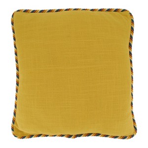 Saro Lifestyle Twisted Rope Trim Down-Filled Throw Pillow - 1 of 3