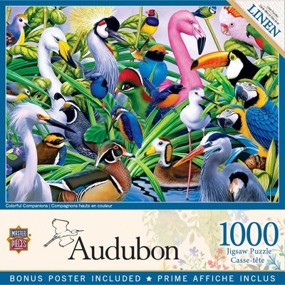 MasterPieces Audubon Puzzles Collection - Colorful Companions 1000 Piece Jigsaw Puzzle