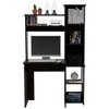 NicBex Home Office Desk 38.7" W Modern Computer Desk with 6 Open Storage Shelves and Wooden Frame for Office, Study, Living Room - 2 of 4