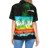 LA LEELA Hawaiian Shirts Womens Casual Summer Beach Blouses Shirt Collared Blouse Short Sleeve Vacation Button Up Shirts Tops for Women - 2 of 4