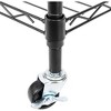 Double-layer Mesh Garment Rack Hanger With Garment Rack With Upper And Lower Hanging Rods Black dusting - 4 of 4