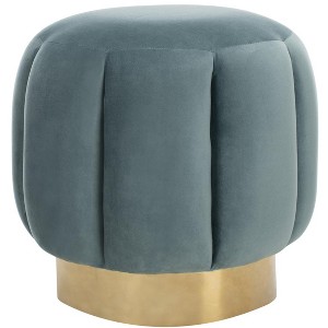 Maxine Channel Tufted Otttoman - SFV4707 - Safavieh Couture - 1 of 4