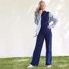Lands' End Women's Starfish High Rise Wide Leg Pants - 4 of 4