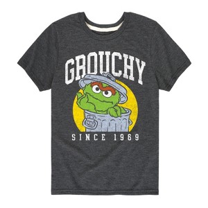 Boys' - Sesame Street - Grouchy Since 1969 Short Sleeve Graphic T-Shirt - 1 of 4