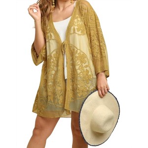 Women's Open Lace Duster - umgee - 1 of 1