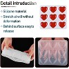 JDICTION Heart Resin Mold, 9-Cavity Silicone Molds for Epoxy, Valentine Christmas Gift, Jewelry Pendant Keychain Making - 3 of 4