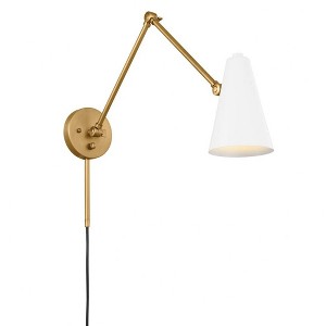 Kichler Lighting Sylvia 1 - Light Wall Light in  Natural Brass/White - 1 of 1
