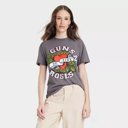 Women's Guns N' Roses So Fine Short Sleeve Graphic T-Shirt - Gray