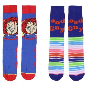 Child's Play Chucky Adult Good Guys 2 Pair Crew Socks For Men And Women - 1 of 4