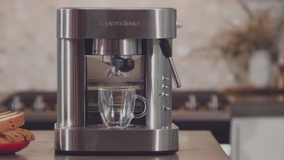 Espressione Stainless Steel Combination Espresso Machine & 10 Cup Drip Coffee  Maker 
