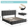 Jojoka Bed Frame with Adjustable Headboard and Storage Drawers,Platform Bed Frames with Wooden Slats Support - 3 of 4