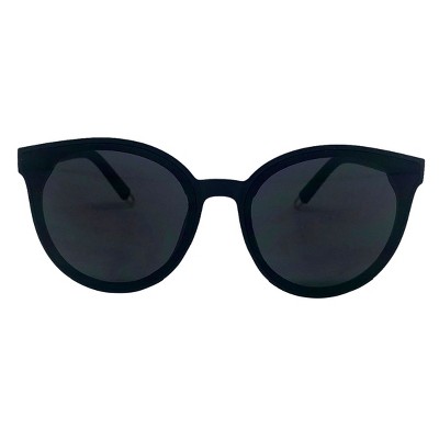 all black round sunglasses