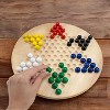 Slickblue Wooden Chinese Checkers Game – Classic 6-Player Set with 60 Bright Marbles and Star Board - 3 of 3