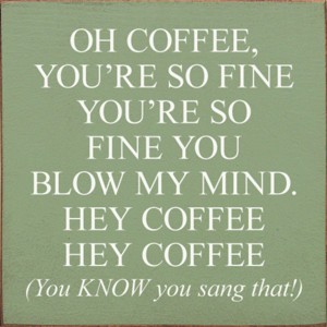 Slickblue Funny Coffee Quote Wood Sign – Rustic Wall Decor for Kitchen or Shelf – 7x7 Inches, 10 Color Options - 1 of 3