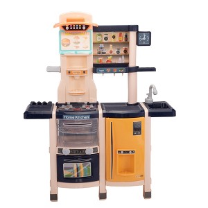 HOMEFUN Play Kitchen Set Kids Cooking Playset - 1 of 4
