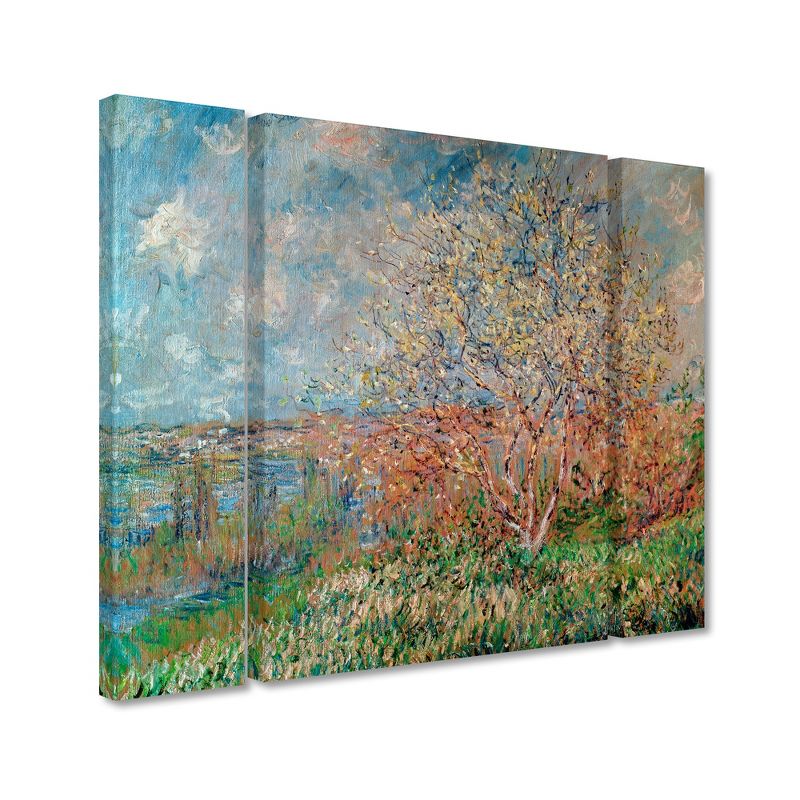 Trademark Fine Art - Claude Monet 'Spring 1880' Multi Panel Art Set Large, 2 of 4