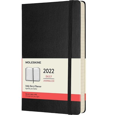 Moleskine 2022 5" x 8.25" Daily Planner Classic Black 855616