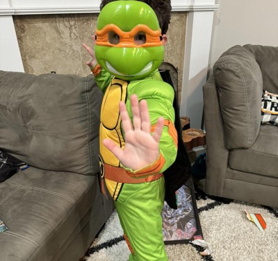 Kids' Teenage Mutant Ninja Turtles Michelangelo Halloween Costume Jumpsuit  With Mask : Target