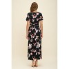 WEST K Women's Georgia Faux-Wrap Maxi Dress with High-Low Hem and Tie Waist - 3 of 4