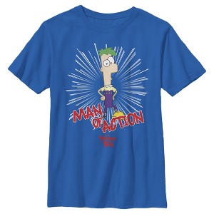 Boy's Phineas & Ferb Phineas and Ferb Man Of Action T-Shirt - 1 of 4