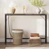 39" Console Table with Charging Station ¨C Narrow Sofa Table (Grey, for Living Room/Entryway/Hallway) - 2 of 4
