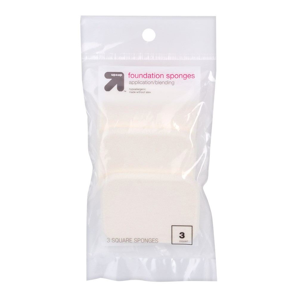 Square Foundation Sponge - 3ct - up&up™