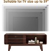 Wooakway 40.6"L 17.8"H 14.2"D Media TV Stand Entertainment Center Storage Cabinet with Sliding Door for TVs up to 59" for Living Room Natural - 4 of 4
